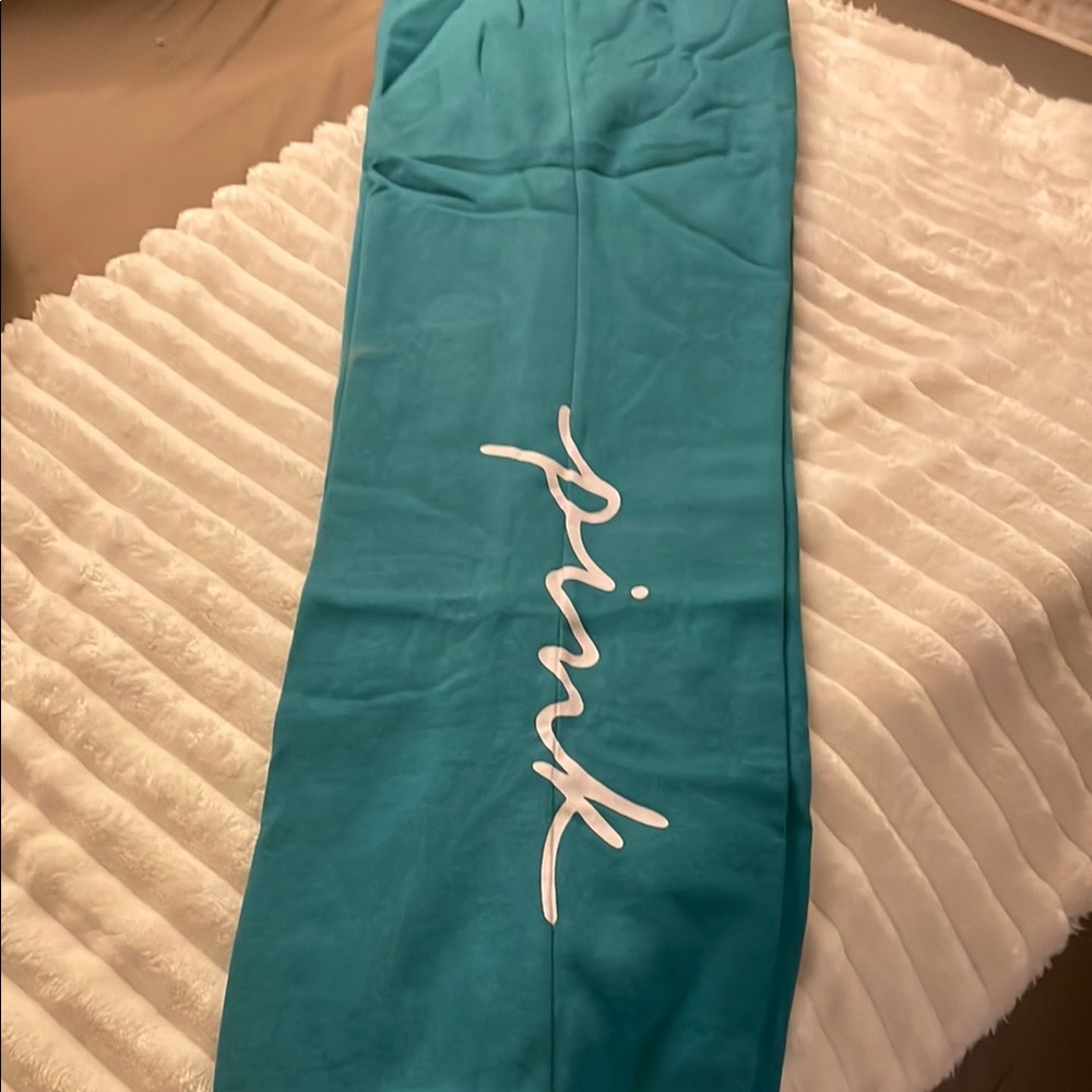 Pink/Victoria Secert Teal Boyfriend Pants